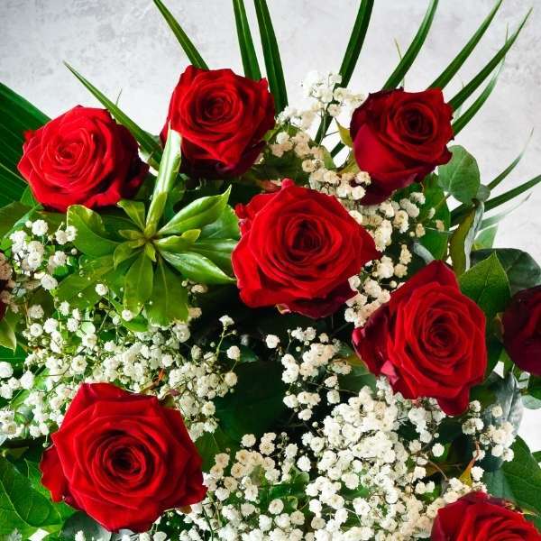 six red roses florist near me