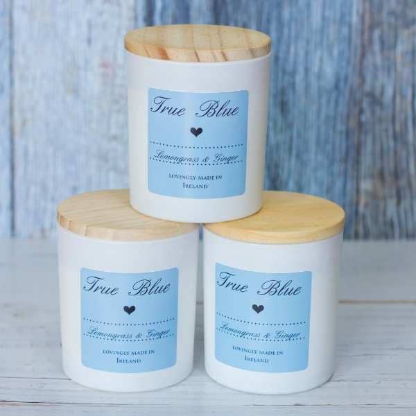 true blue candle at oasis florists