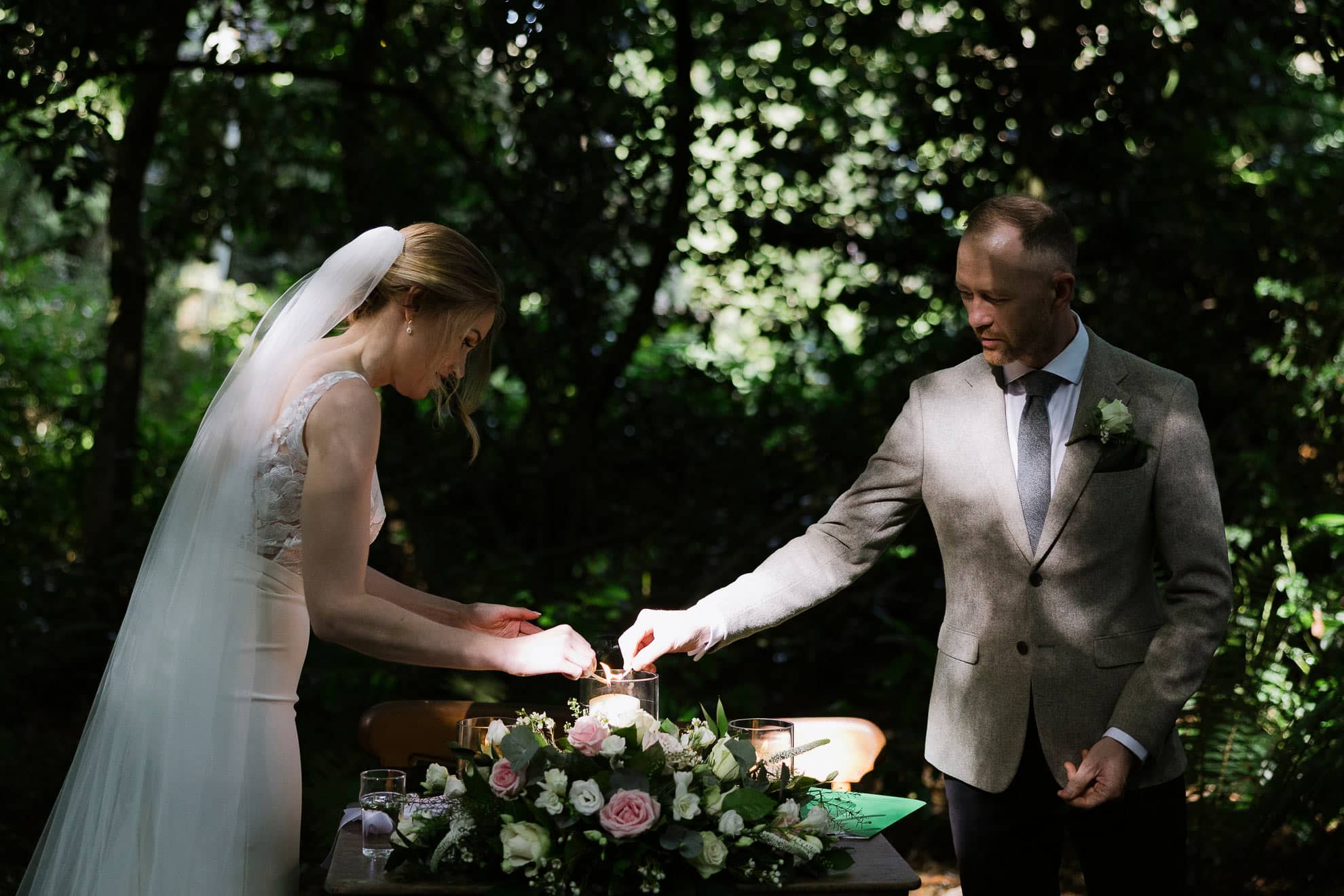 candle wedding bouquet from Dublin Florist